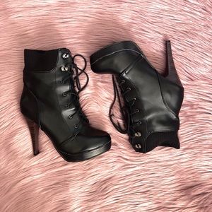 High Heel Boots Black - Size 4.5